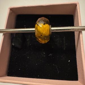 Trollbead faceted amber marked LAA 925 in great condition